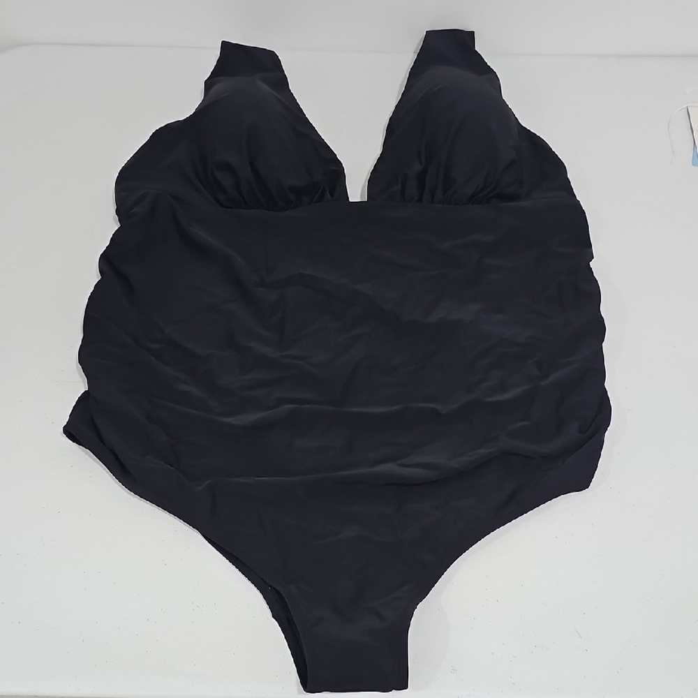 NWT H&M Black One-Piece Swimsuit Size XL